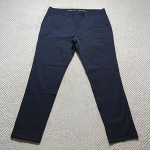 True Classic Navy Blue Slim Fit Dress Pants